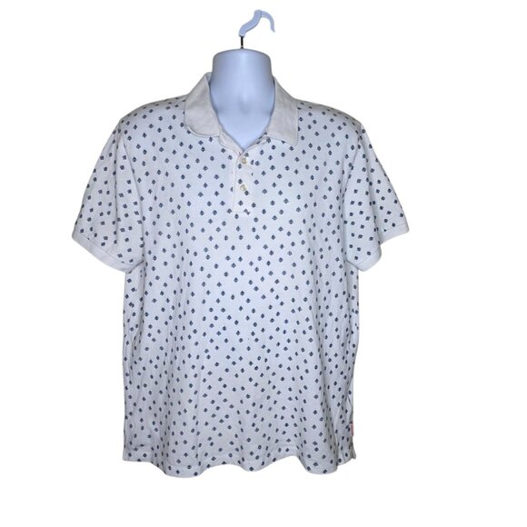 Scotch and Soda Collared Short Sleeve Polo Preppy Shirt Mens Size XL White - Picture 1 of 8